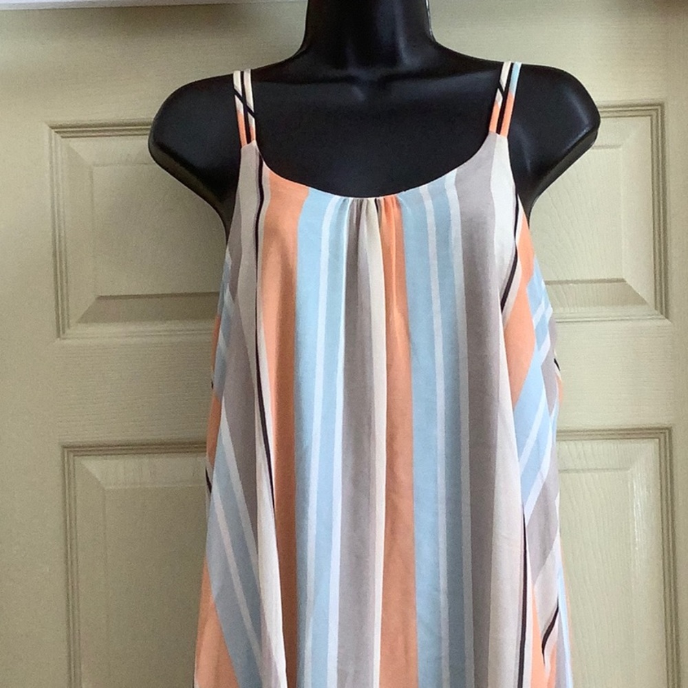 Anthropologie Dolan Left Coast Striped Layered Laurel Dress - Picture 3 of 13